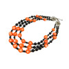 Exclusive necklace &quot;Sunset Ray&quot; Coral, Agate