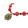 Exclusive necklace &quot;Shadows of Unforgotten Ancestors&quot; Coral 