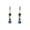 Exclusive earrings &quot;Neon&quot; Agate facet, rondel