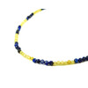 Exclusive necklace &quot;Ukraine&quot; lapis lazuli, faceted zircon