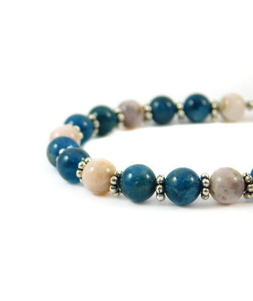 Exclusive bracelet Apatite, Opal