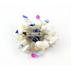 Exclusive brooch &quot;Rose&quot; Agate, mother-of-pearl crumb