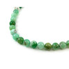 Chrysoprase necklace in rock, silver