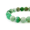 Chrysoprase bracelet in rock, silver