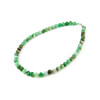 Chrysoprase necklace in rock, silver