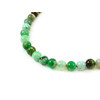 Chrysoprase necklace in rock, silver