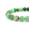 Chrysoprase bracelet in rock, silver