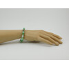 Chrysoprase bracelet in rock, silver