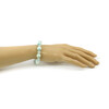 Exclusive bracelet &quot;Angelia&quot; Larimar, quartz face, silver