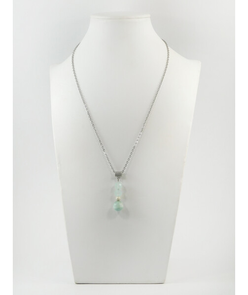 Exclusive pendant "Angelia" Larimar, Quartz facet