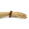 Exclusive bracelet &quot;Rogneda&quot; carnelian, 2 rows