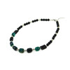 Exclusive necklace &quot;Black dress&quot; Agate barrel