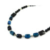 Exclusive necklace &quot;Black dress&quot; Agate barrel