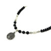 Exclusive necklace &quot;Lottie&quot; Rice pearls, agate, rondel