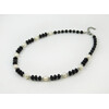 Exclusive necklace &quot;Melanka&quot; Pearls, agate, rondel