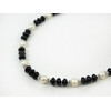 Exclusive necklace &quot;Melanka&quot; Pearls, agate, rondel