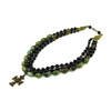 Exclusive necklace &quot;Amelica&quot; Agate, 3 rows