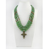 Exclusive necklace &quot;Elima&quot; Jade, 3 rows