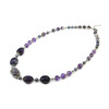 Exclusive necklace &quot;Jolie&quot; Pearls, Amethyst, chevron