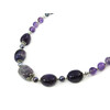 Exclusive necklace &quot;Jolie&quot; Pearls, Amethyst, chevron