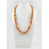 Exclusive necklace &quot;November day&quot; Agate, mother-of-pearl crumb