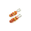 Exclusive earrings &quot;November Day&quot; Agate, mother-of-pearl crumb