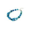 Exclusive bracelet &quot;Sea breath&quot; Agate, mother-of-pearl crumb