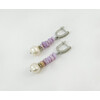 Exclusive earrings &quot;Malana&quot; Pearls, mother-of-pearl crumb