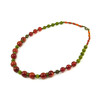 Exclusive necklace &quot;Generous autumn&quot; Carnelian, Cat&#039;s eye