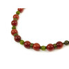 Exclusive necklace &quot;Generous autumn&quot; Carnelian, Cat&#039;s eye