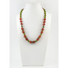 Exclusive necklace &quot;Generous autumn&quot; Carnelian, Cat&#039;s eye