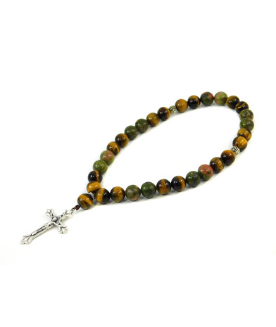 Exclusive rosaries Jasper, Tiger's eye