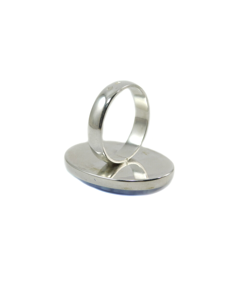 Sapphire ring, silver