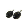 Tiger&#039;s eye earrings, silver