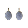 Sapphire earrings, silver