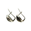 Tiger&#039;s eye earrings, silver