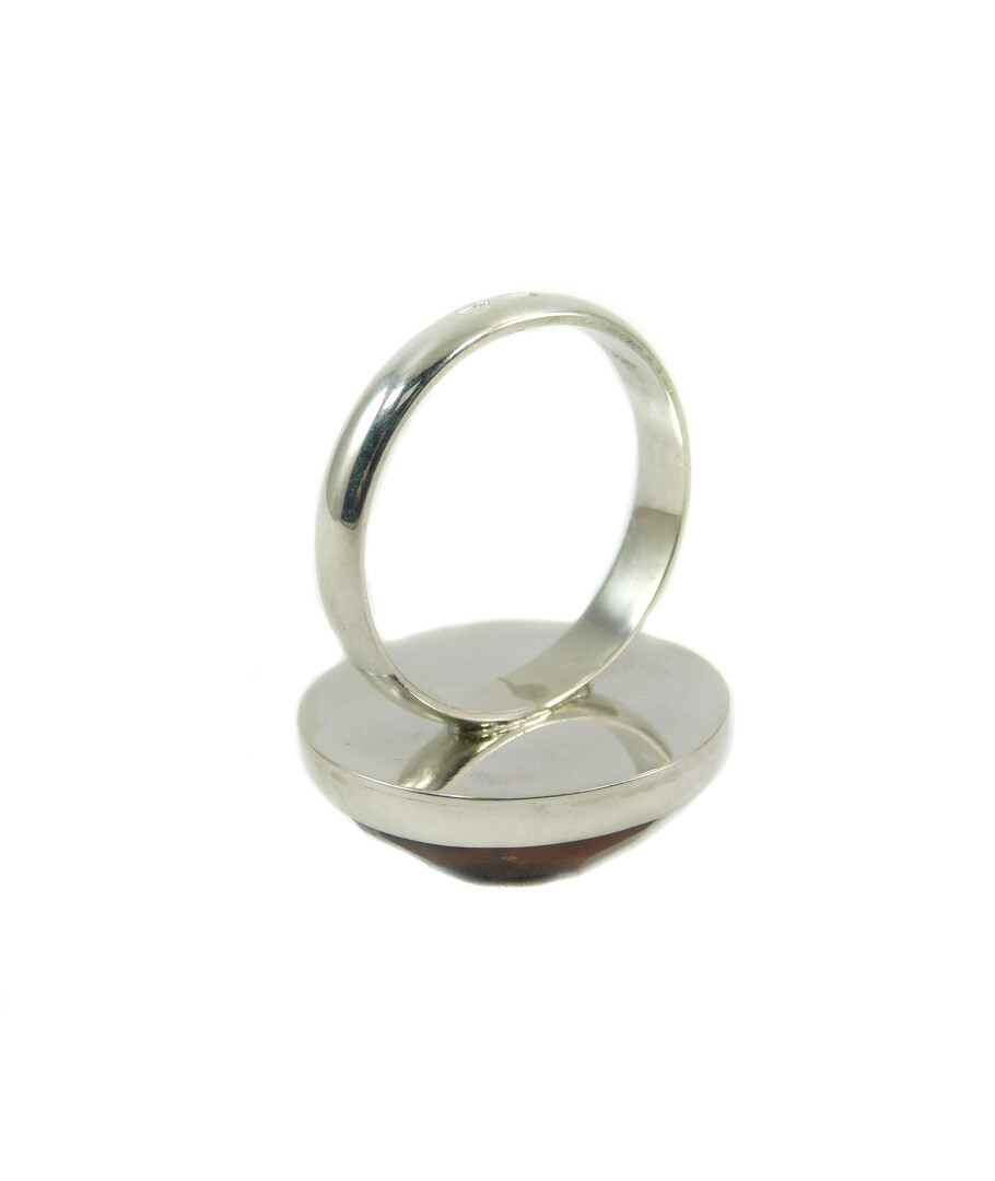 Bull's eye ring, silver