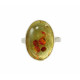Ring Amber, silver