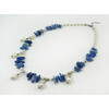 Exclusive necklace &quot;Zarina&quot; Kyanite schola, Pearls