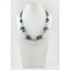 Exclusive necklace &quot;Zarina&quot; Kyanite schola, Pearls