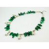 Exclusive necklace &quot;Zarina&quot; Chrysoprase, pearls