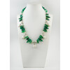 Exclusive necklace &quot;Zarina&quot; Chrysoprase, pearls