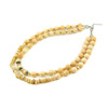 Exclusive necklace &quot;Sol&quot; Mother-of-pearl, crumb, 2 rows