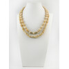 Exclusive necklace &quot;Sol&quot; Mother-of-pearl, crumb, 2 rows