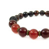 Exclusive bracelet Carnelian, Lava, Bull&#039;s eye