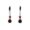 Exclusive earrings &quot;Tripillia&quot; Agate, Coral