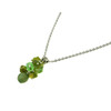 Exclusive pendant &quot;Tiza&quot; Jade facet, chrysolite crumb