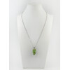 Exclusive pendant &quot;Tiza&quot; Jade facet, chrysolite crumb