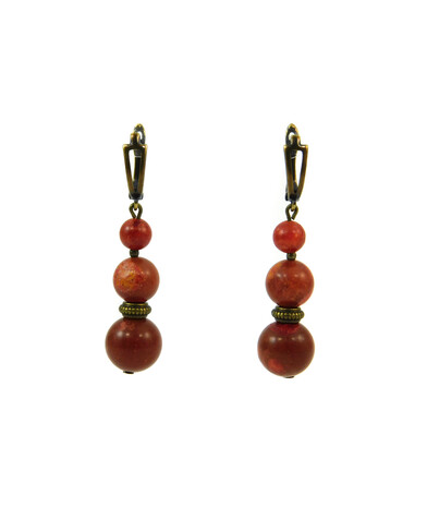 Earrings Sponge coral