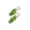 Exclusive earrings &quot;Tiza&quot; Jade facet, chrysolite crumb